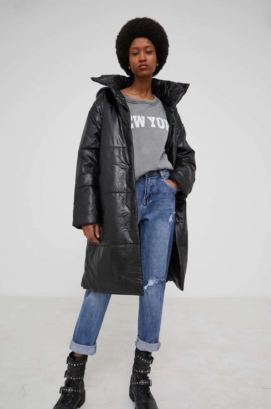 Answear Lab bluza bawełniana R3968.DA szary WW22