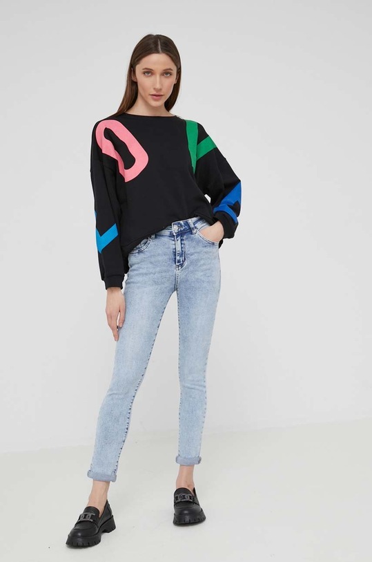 Mikina Answear.LAB bez kapucne čierna R6039.1K