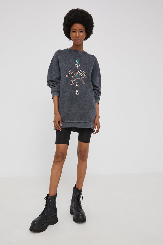 Bavlnená mikina Answear.LAB VFL10048.W sivá WW22