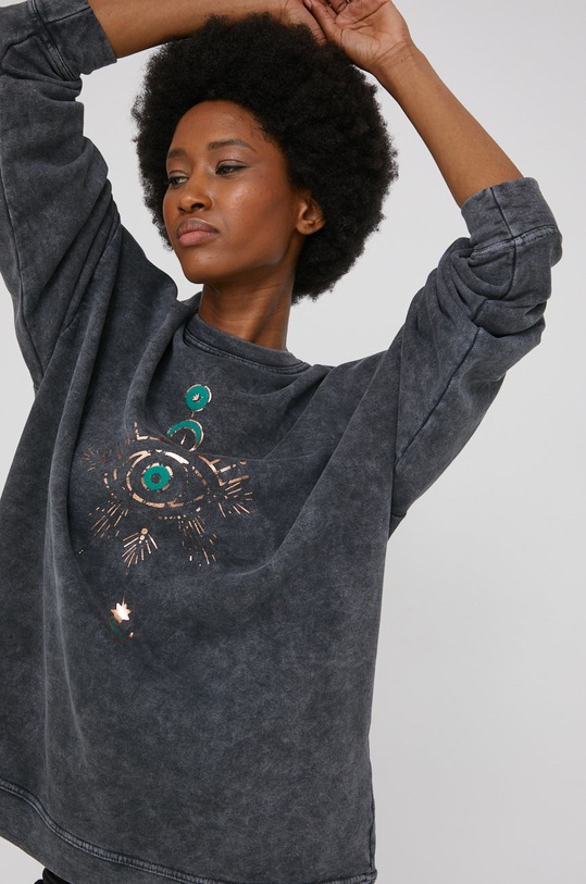 Bavlnená mikina Answear.LAB VFL10048.W sivá