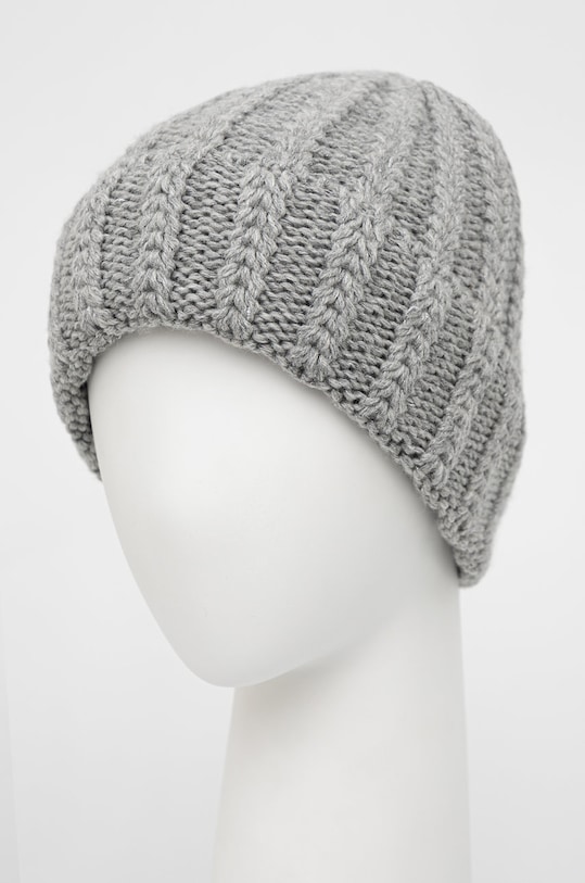 Answear Lab Czapka z wełną LX48.AJ szary WW22