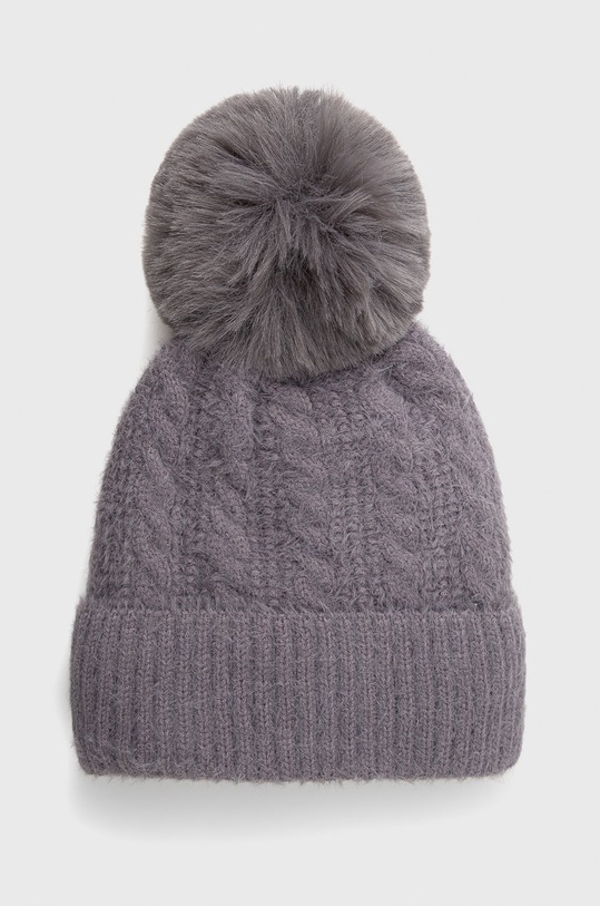 Vlnená čiapka Answear.LAB s prímesou vlny sivá YM0703.AJ