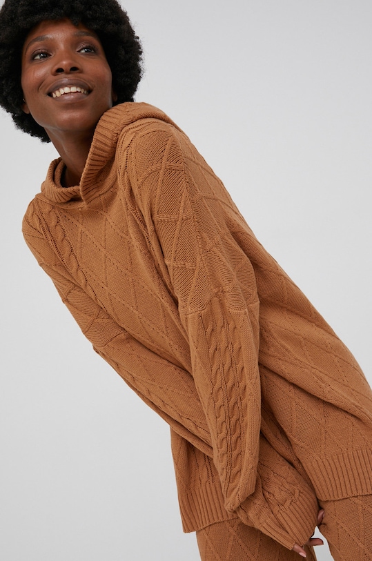 Odzież Answear Lab Komplet z domieszką wełny 3329.AJ brązowy