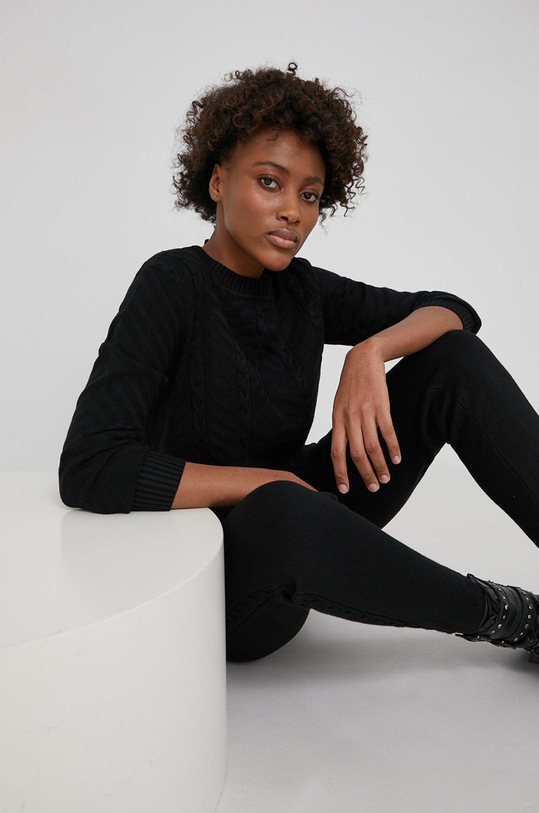 Komplet Answear.LAB pletivo crna 7558.2.AJ