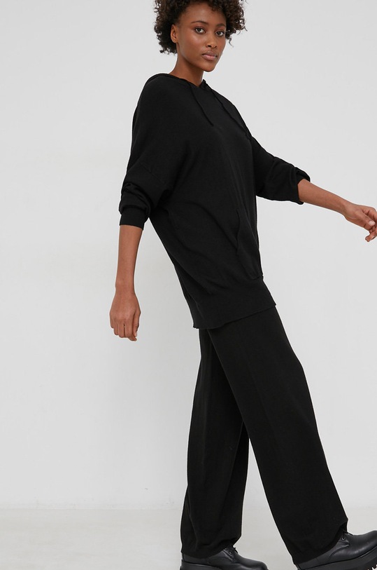 Trenirka Answear.LAB pletivo crna N10109.1KR