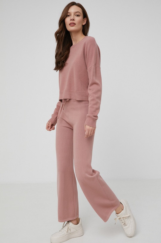 Answear Lab komplet dzianina różowy W0582A.4KR