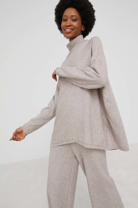 Answear Lab komplet z wełną beżowy 2101.2.1256.KR