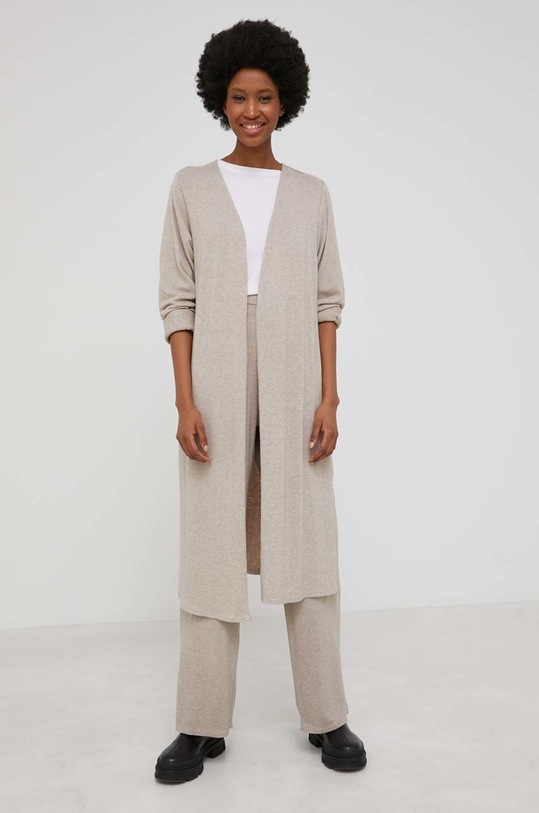 Answear Lab komplet z wełną dzianina beżowy 4462.3.8729.1KR