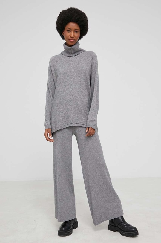 Answear Lab komplet dzianina szary 2101.2.1882.1.KR