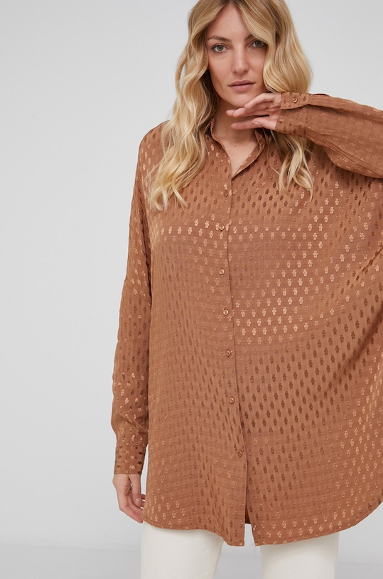 Answear Lab Koszula casual brązowy 31842.1KR