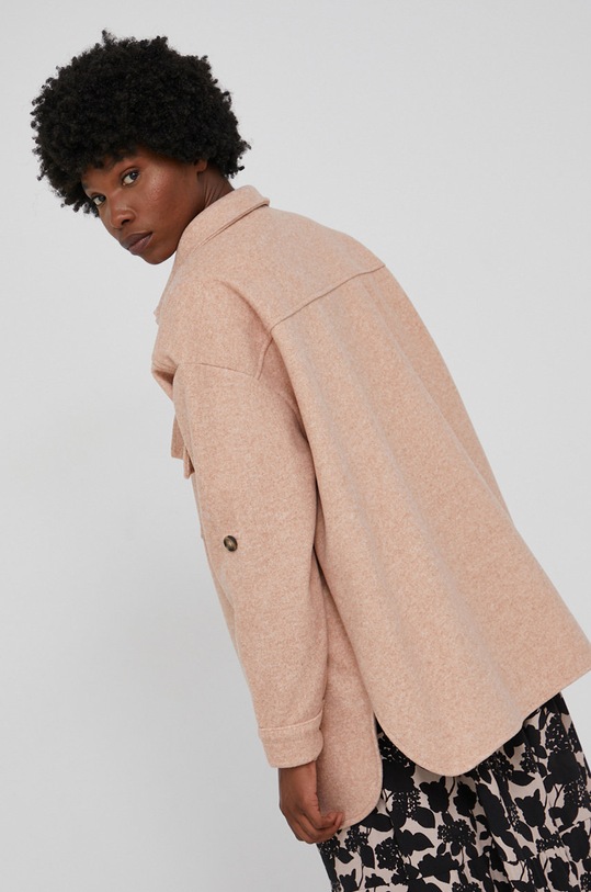 Oblečenie Košeľa s prímesou vlny Answear.LAB 26337.AJ ružová