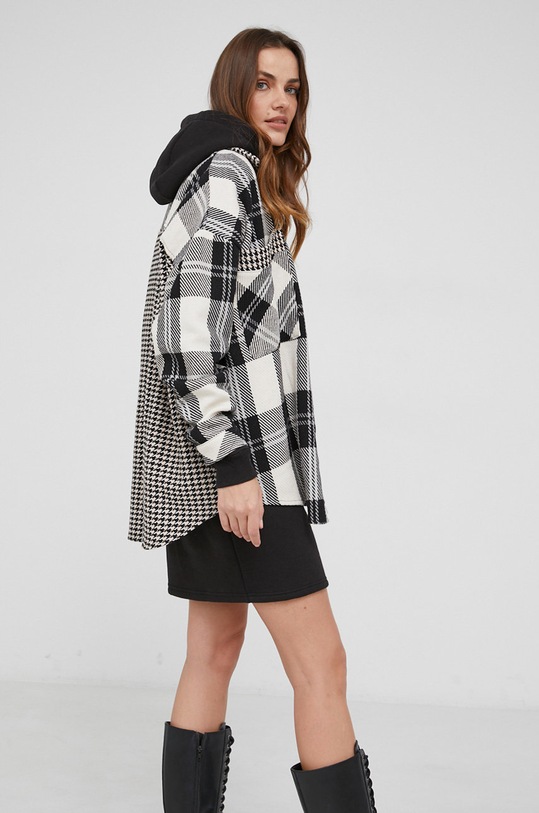 Answear Lab Koszula z wełną czarny 26335.1.AJ