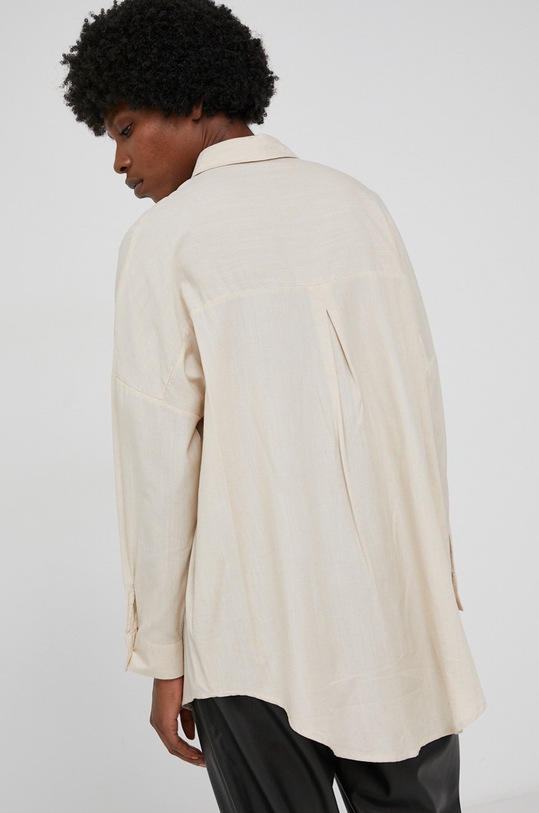 Odzież Answear Lab Koszula z domieszką wełny 404678.AJ beżowy