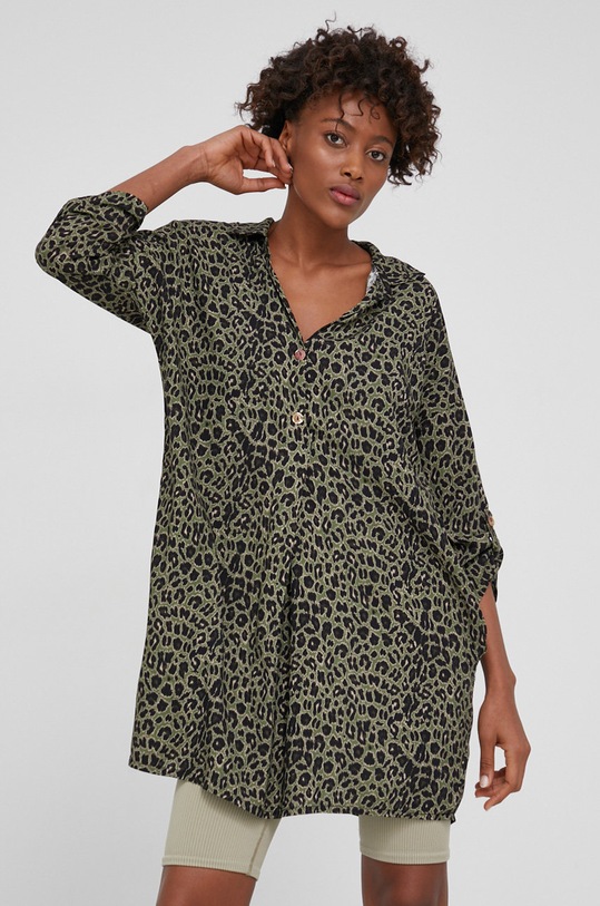 Answear Lab Bluzka casual zielony D1017.AJ