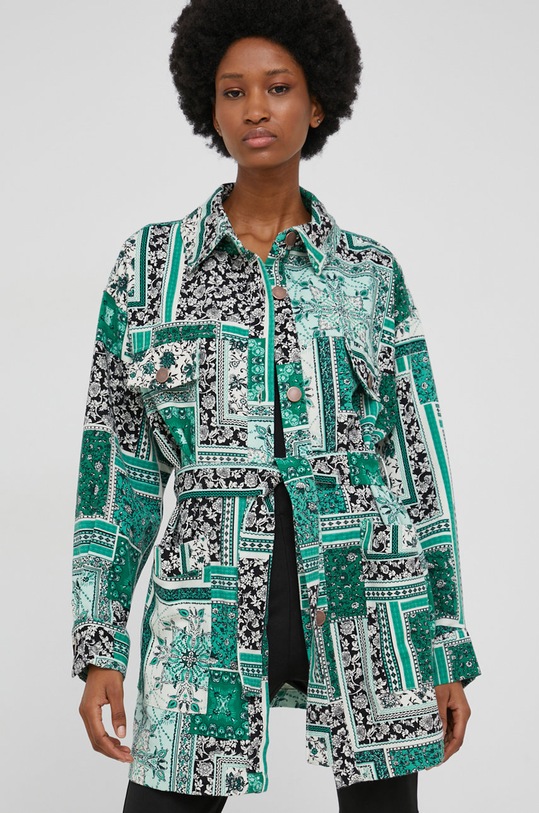 Answear Lab Koszula bawełniana 101.1.AJ zielony WW22