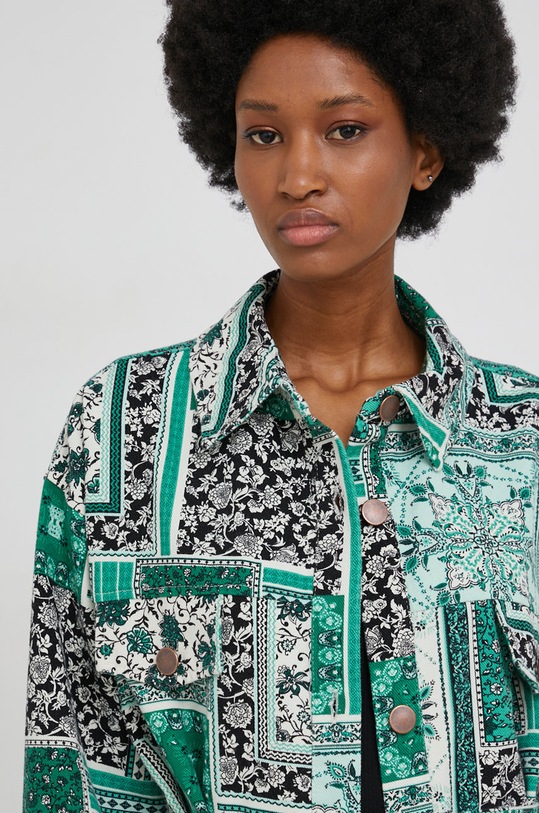 Answear Lab Koszula bawełniana 101.1.AJ zielony