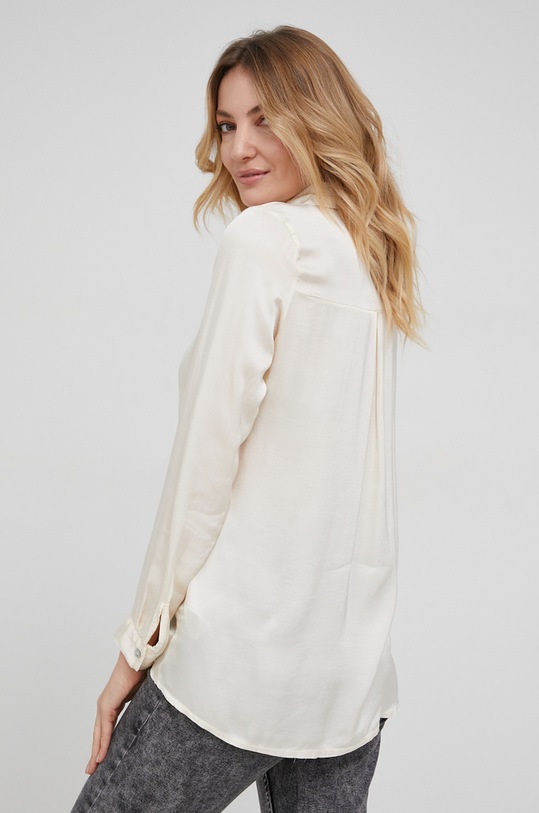 Îmbrăcăminte Answear Lab cămașă cu mătase G40152.3KR bej