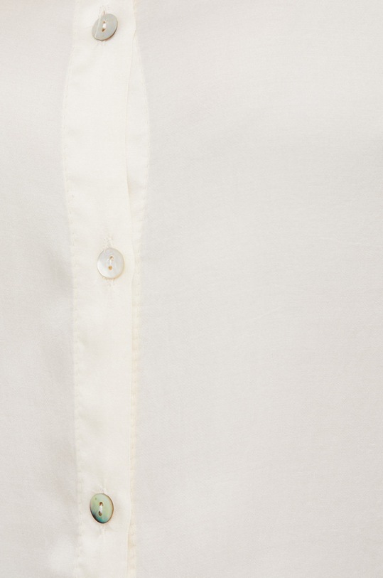 Answear Lab cămașă cu mătase G40152.3KR bej