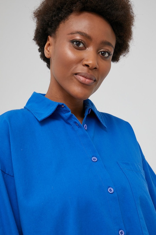 Answear Lab koszula bawełniana niebieski 0114.DA