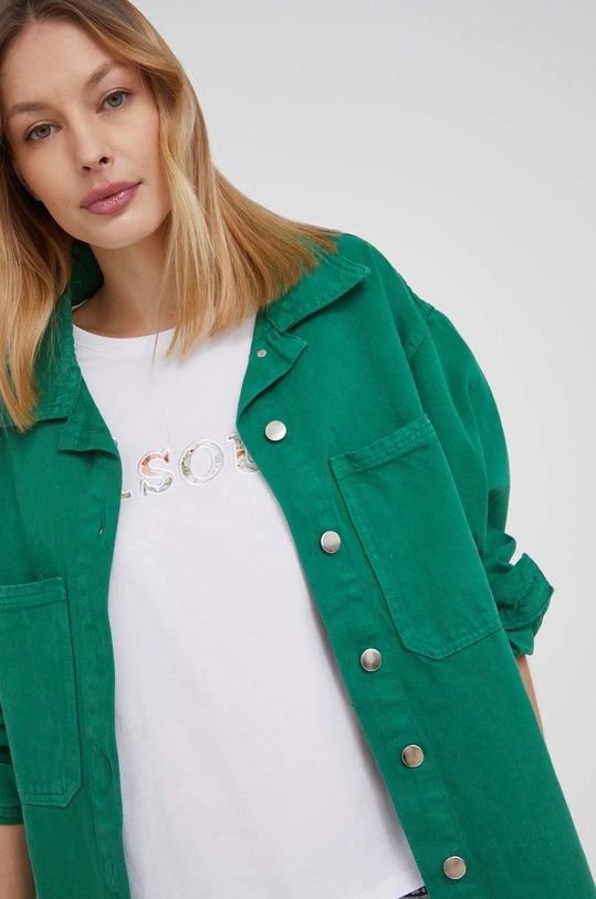 Džínová bunda Answear.LAB 9108.1.DA zelená