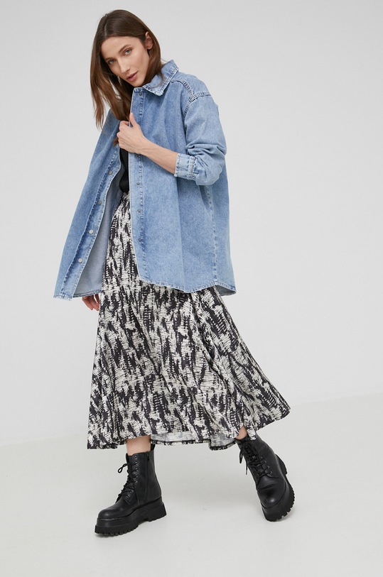 Rifľová košeľa Answear.LAB relaxed modrá 5330.3.DA