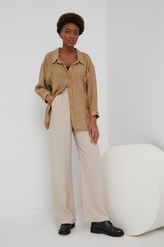 Košeľa Answear.LAB relaxed béžová 4612.4.DA