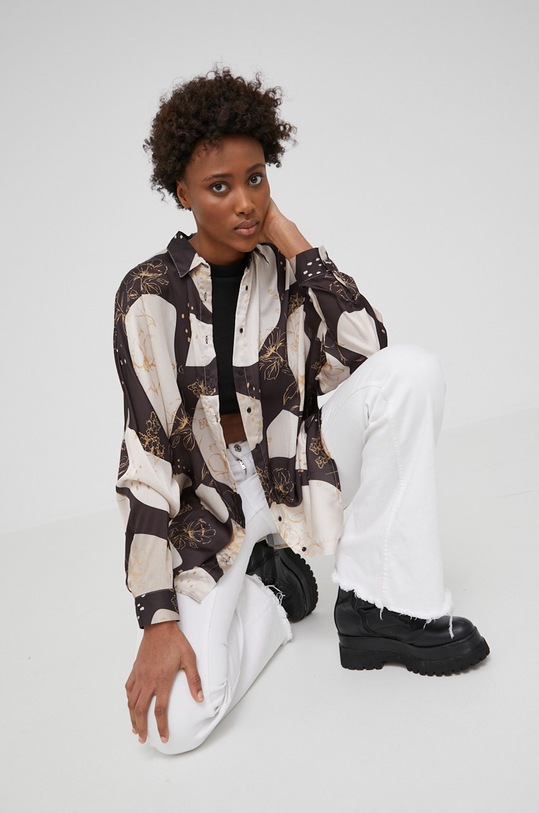 Košeľa Answear.LAB relaxed čierna 31887.K