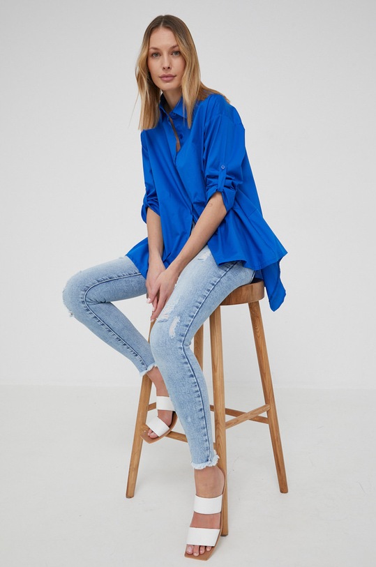 Košeľa Answear.LAB relaxed modrá 7879.1.DA