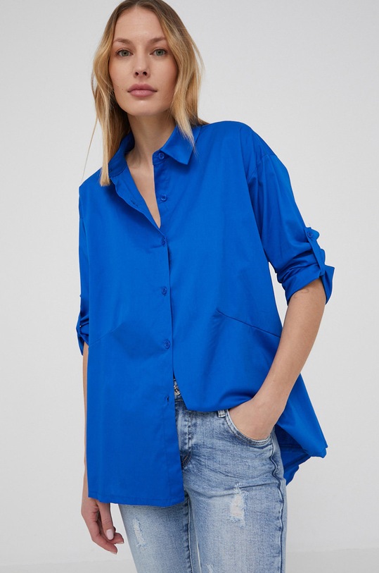 Košeľa Answear.LAB 7879.1.DA modrá WW22