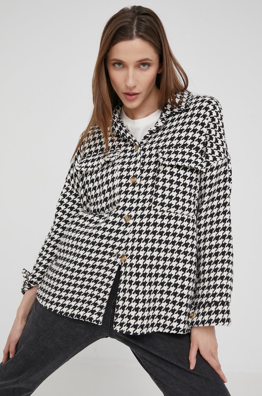 Košile Answear.LAB dlouhý černá 6133.K