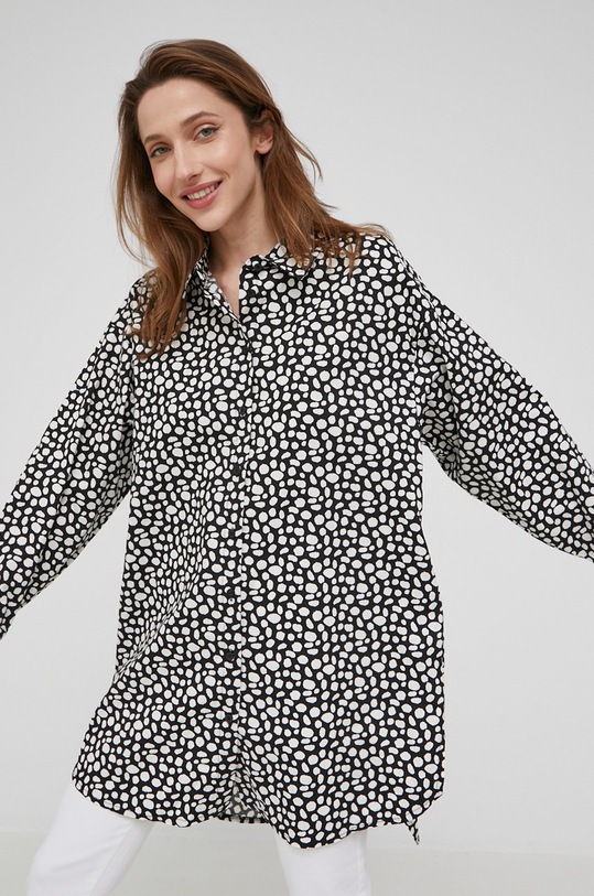 Answear Lab cămașă din bumbac H1185.C12.K negru