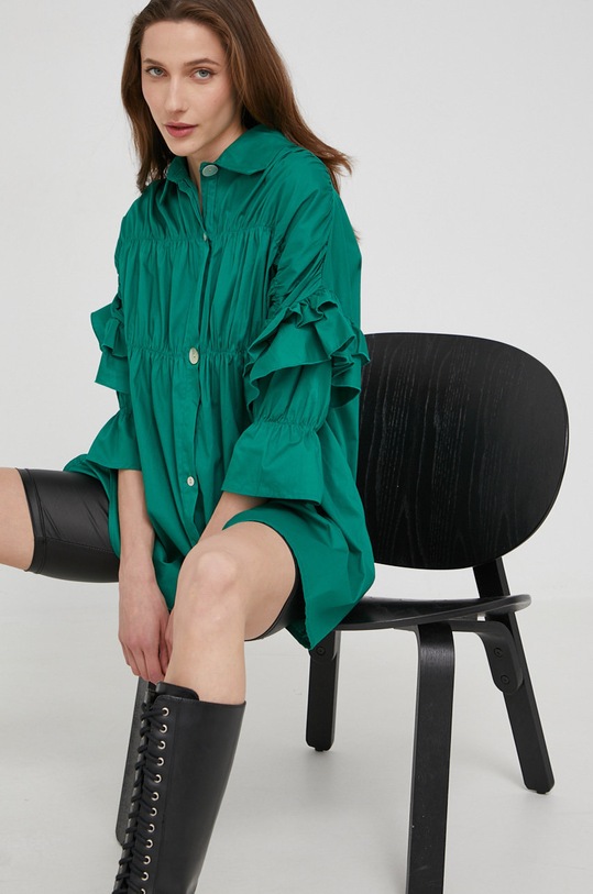 Košile Answear.LAB tříčtvrteční zelená A4090.1K