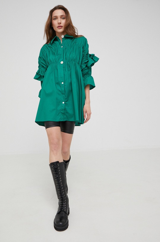 Košile Answear.LAB A4090.1K zelená WW22