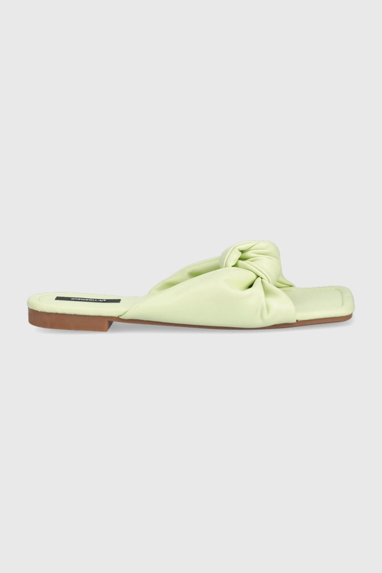 Answear Lab papuci imitatie de piele verde HY2T6.77X.AA