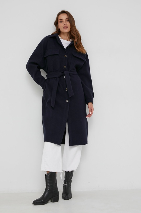Oblečení Kabát s vlnou Answear.LAB 1180.1.AJ námořnická modř