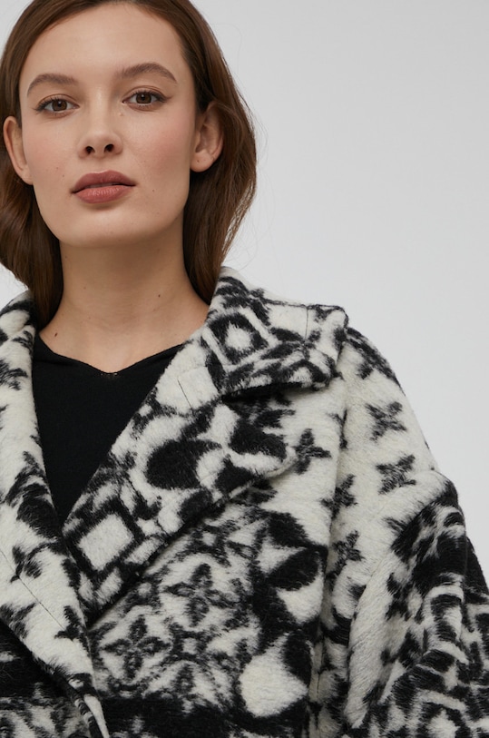 Answear Lab płaszcz wełniany czarny 9954.KR