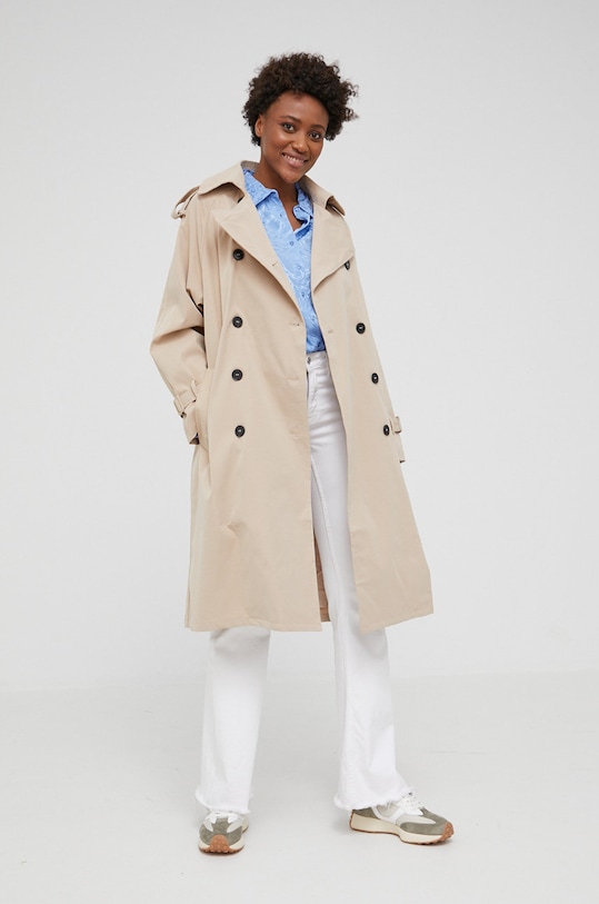 Trench kabát Answear.LAB 4368.DA béžová WW22