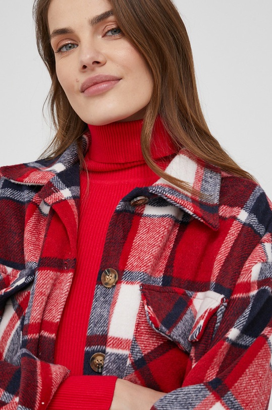 Vlněná bunda Answear.LAB červená 21002.1.DA