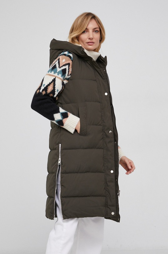 Answear Lab Bezrękawnik pozostałe zielony DA0655.3KR