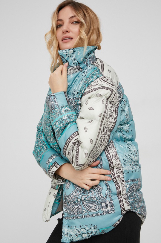 Answear Lab Kurtka bez kaptura turkusowy CR.1.1KR