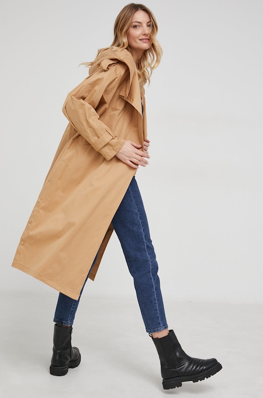 Trench kabát Answear.LAB 5195.1KR hnědá WW22