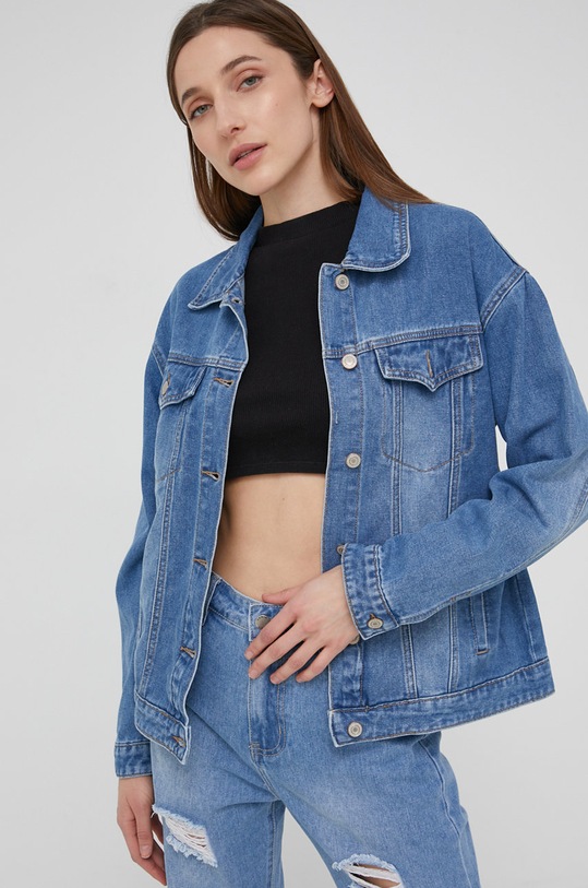Answear.LAB jeans jakna modra E1531.WC