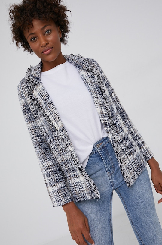 Answear Lab - Sacou necaptusit albastru G21690.2KR