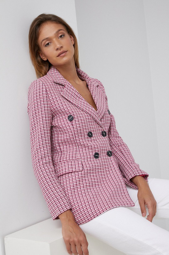 Answear Lab Marynarka tkanina różowy 5603.AJ
