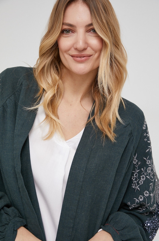 Laneni sako Answear.LAB zelena 31952.KR