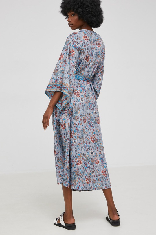 Odzież Answear Lab kimono jedwabne 20.340.3W niebieski