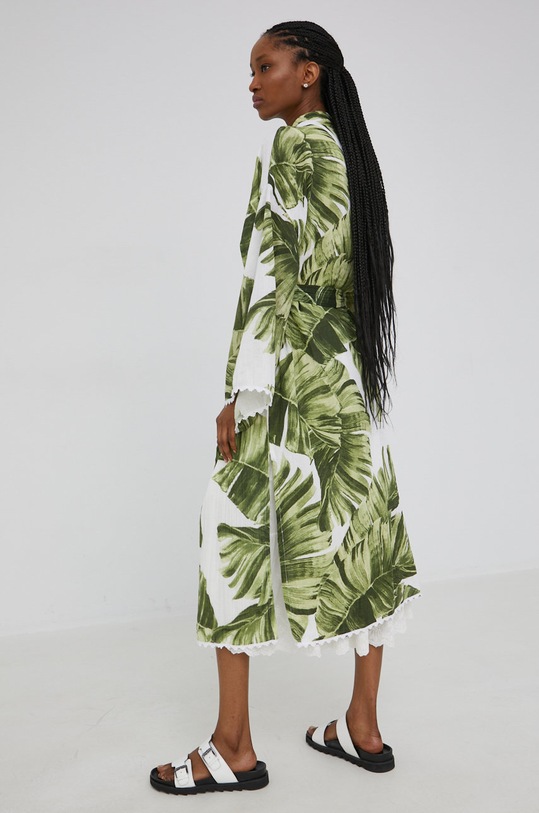 Odzież Answear Lab kimono bawełniane DIE1.w zielony