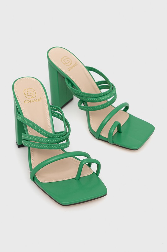 Answear Lab klapki roma.72.1.JS zielony WW22