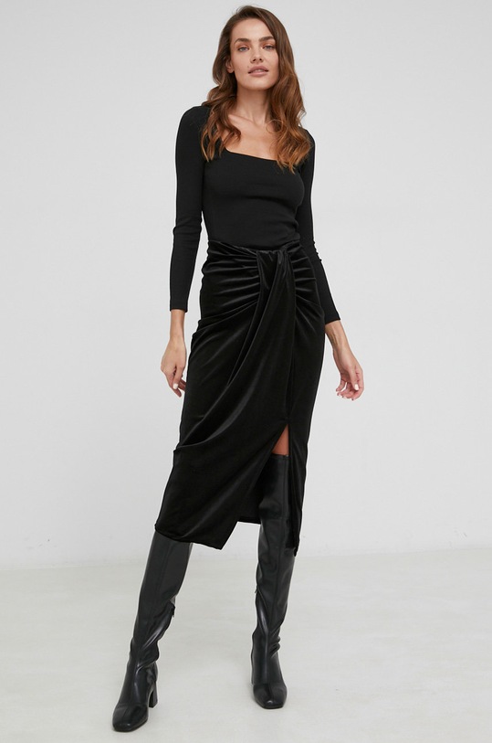 Sukňa Answear.LAB 7908.DB čierna WW22