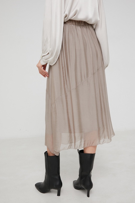 Odzież Answear Lab - Spódnica z jedwabiem 2153.1KR beżowy